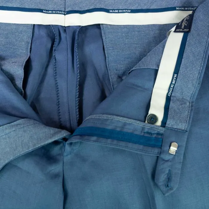 Dettaglio fotografico 3 del pantalone azzurro, Modello 07